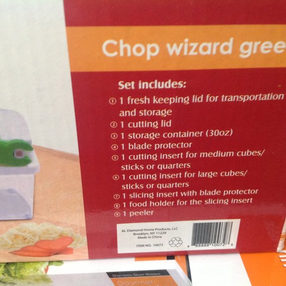 Diamond Home Chop Wizard 9-Piece Fruit & Vegetable Chopper - Picture 2 of 6